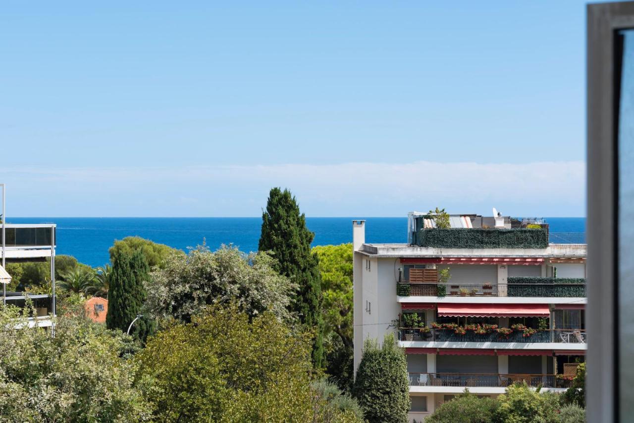 Coup De Coeur! Vue Mer! Terrasse Dangle! Antibes Esterno foto